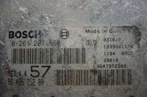 БЛОК УПРАВЛЕНИЯ /БЛОК УПРАВЛЕНИЯДВИГАТЕЛЯ BOSCH 0261207860 PEUGEOT