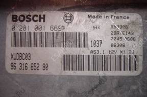 БЛОК УПРАВЛЕНИЯ /БЛОК УПРАВЛЕНИЯДВИГАТЕЛЯ BOSCH 0281001669 9631665280