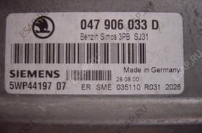 БЛОК УПРАВЛЕНИЯ /БЛОК УПРАВЛЕНИЯДВИГАТЕЛЯ simens 047906033D 5WP4419707