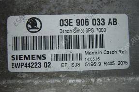 БЛОК УПРАВЛЕНИЯ /БЛОК УПРАВЛЕНИЯДВИГАТЕЛЯ simens03E906033AB 5WP4422302