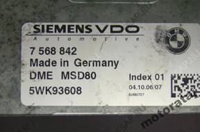 БЛОК УПРАВЛЕНИЯ BMW 7568842 DMEMSD80 5WK93608