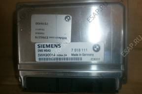 БЛОК УПРАВЛЕНИЯ BMW DME MS43  7518111  5WK90014