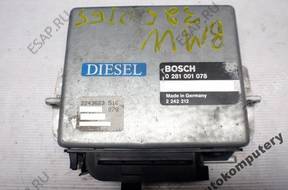 БЛОК УПРАВЛЕНИЯ BMW E34 2.4TD 2242212 0281001078