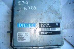 БЛОК УПРАВЛЕНИЯ BMW E34 2.5 TDS BOSCH 0281001117