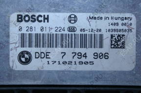 БЛОК УПРАВЛЕНИЯ BMW E60 3.0D 530D 0281011224 DDE 7794906