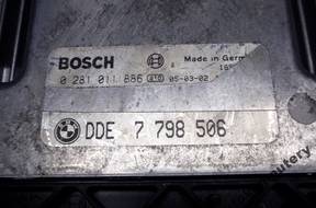 БЛОК УПРАВЛЕНИЯ BMW E65 3.0D 7798506 0281011886