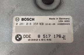 БЛОК УПРАВЛЕНИЯ BMW E70 3.0 ДИЗЕЛЬ 8517176 0281018358