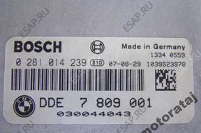 БЛОК УПРАВЛЕНИЯ BMW E81 E90 0281014239 DDE7809001