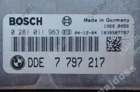 БЛОК УПРАВЛЕНИЯ BMW E87 120D 2.0D 0281011963 DDE 7797217