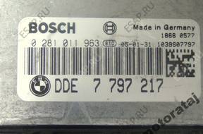 БЛОК УПРАВЛЕНИЯ BMW E87 2.0 0281011963 7797217