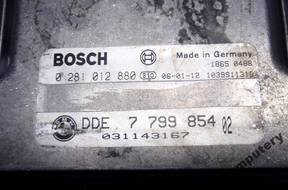 БЛОК УПРАВЛЕНИЯ BMW E87 2.0 7799854 0281012880