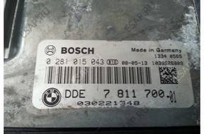 БЛОК УПРАВЛЕНИЯ   BMW E87 2.0 D 177KM 0281015043