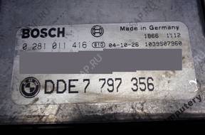 БЛОК УПРАВЛЕНИЯ BMW E87 2.0 ДИЗЕЛЬ 7797356 0281011416