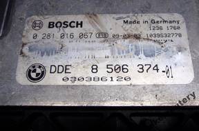 БЛОК УПРАВЛЕНИЯ BMW E87 2.0 ДИЗЕЛЬ 8506374 0281016067