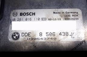 БЛОК УПРАВЛЕНИЯ BMW E87 2.0 ДИЗЕЛЬ 8506438 0281016110