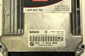БЛОК УПРАВЛЕНИЯ BMW E87 2.0D 0281015075 7810000 BOSCH