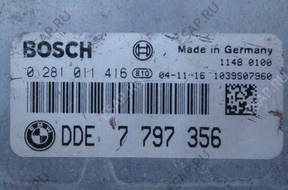 БЛОК УПРАВЛЕНИЯ BMW E87 2.0D 120D 0281011416 DDE 7797356