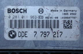 БЛОК УПРАВЛЕНИЯ BMW E87 2.0D 120D 0281011963 DDE 7797217