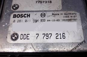 БЛОК УПРАВЛЕНИЯ BMW E87 2.0D 7797216 0281011964