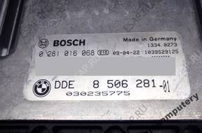 БЛОК УПРАВЛЕНИЯ BMW E87 2.0D 8506281 0281016068