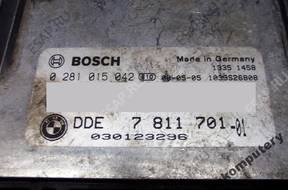 БЛОК УПРАВЛЕНИЯ BMW E90 2.0 ДИЗЕЛЬ 7811701 0281015042