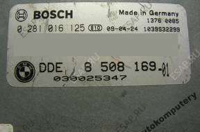 БЛОК УПРАВЛЕНИЯ BMW E90 2.0 ДИЗЕЛЬ 8508169 0281016125