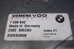 БЛОК УПРАВЛЕНИЯ BMW E90 3.0 БЕНЗИН 7568842 5wk93608