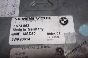 БЛОК УПРАВЛЕНИЯ BMW E90 3.0 БЕНЗИН 7573863 5wk93614