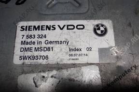 БЛОК УПРАВЛЕНИЯ BMW E90 3.0 БЕНЗИН 7583324 5wk93706