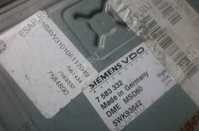 БЛОК УПРАВЛЕНИЯ   BMW E90 E92 7583332-DME MSD80