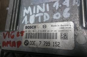 БЛОК УПРАВЛЕНИЯ BMW MINI 1.4 ДИЗЕЛЬ 7799152 0281012216