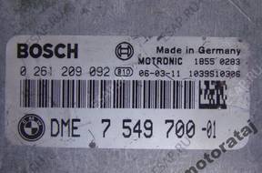 БЛОК УПРАВЛЕНИЯ BMW SERIA 7 E63 E64 0261209092 DME7549700