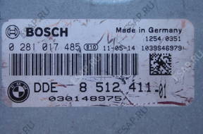 БЛОК УПРАВЛЕНИЯ BMW X5 E70 X6 3.0D 0281017485 DDE 8512411