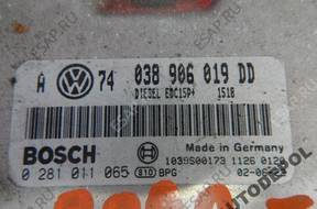 БЛОК УПРАВЛЕНИЯ   BORA TDI 038906019DD 0281011065