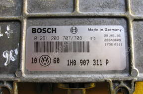 БЛОК УПРАВЛЕНИЯ Bosch 0261203707/708 Golf III 1.8; 1996 год.