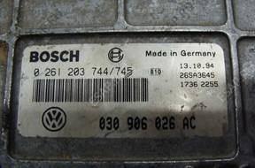 БЛОК УПРАВЛЕНИЯ BOSCH 0261203744/745 030906026AC