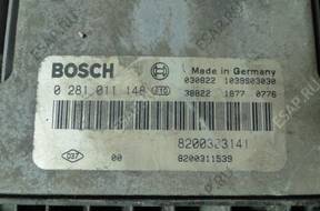 БЛОК УПРАВЛЕНИЯ BOSCH 0281011148 RENAULT 1.9 DCI 2491