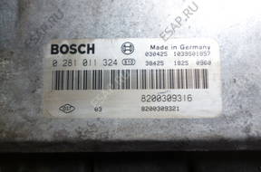 БЛОК УПРАВЛЕНИЯ BOSCH 0281011324  8200309321  8200309316