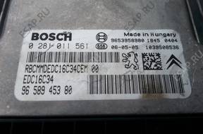 БЛОК УПРАВЛЕНИЯ BOSCH 0281011561 EDC16C34 9658945380