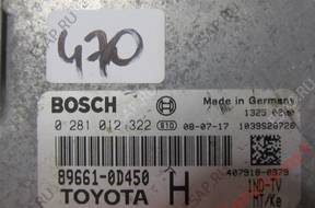 БЛОК УПРАВЛЕНИЯ BOSCH 0281012322 TOYOTA 89661-0D450