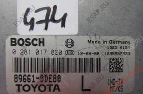 БЛОК УПРАВЛЕНИЯ BOSCH 0281017820 TOYOTA 89661-0DE80