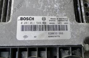 БЛОК УПРАВЛЕНИЯ BOSCH RENAULT 1.9 dci 0 281 011 549 2068