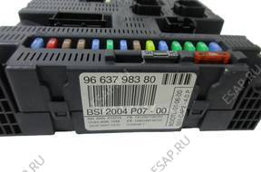 БЛОК УПРАВЛЕНИЯ BSI   CITROEN C2 C3 9663798380