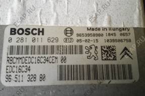 БЛОК УПРАВЛЕНИЯ BSI КОМПЛЕКТ CITROEN C4 1.6 HDI  0281011629