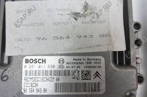 БЛОК УПРАВЛЕНИЯ BSI КОМПЛЕКТ CITROEN C4 1.6 HDI 9656530580