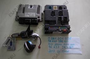 БЛОК УПРАВЛЕНИЯ BSI КОМПЛЕКТ PEUGEOT 207 1.4 16V 0261201505