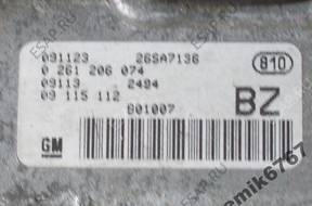 БЛОК УПРАВЛЕНИЯ BZ 0261206074 Z12XE CORSA C 1.2 16V wylog