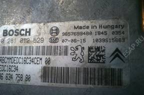 БЛОК УПРАВЛЕНИЯ C3,  PEUGEOT 207  1,4HDI  0281012529