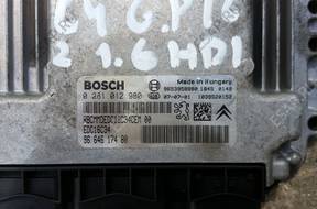 БЛОК УПРАВЛЕНИЯ C4 Grand Picasso   96646174 1.6