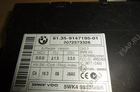 БЛОК УПРАВЛЕНИЯ   CAS 9147195  Bmw 5 E60 E61 E87 E90